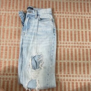 Aeropostale Blue Boyfriend Jeans Distressed Vintage